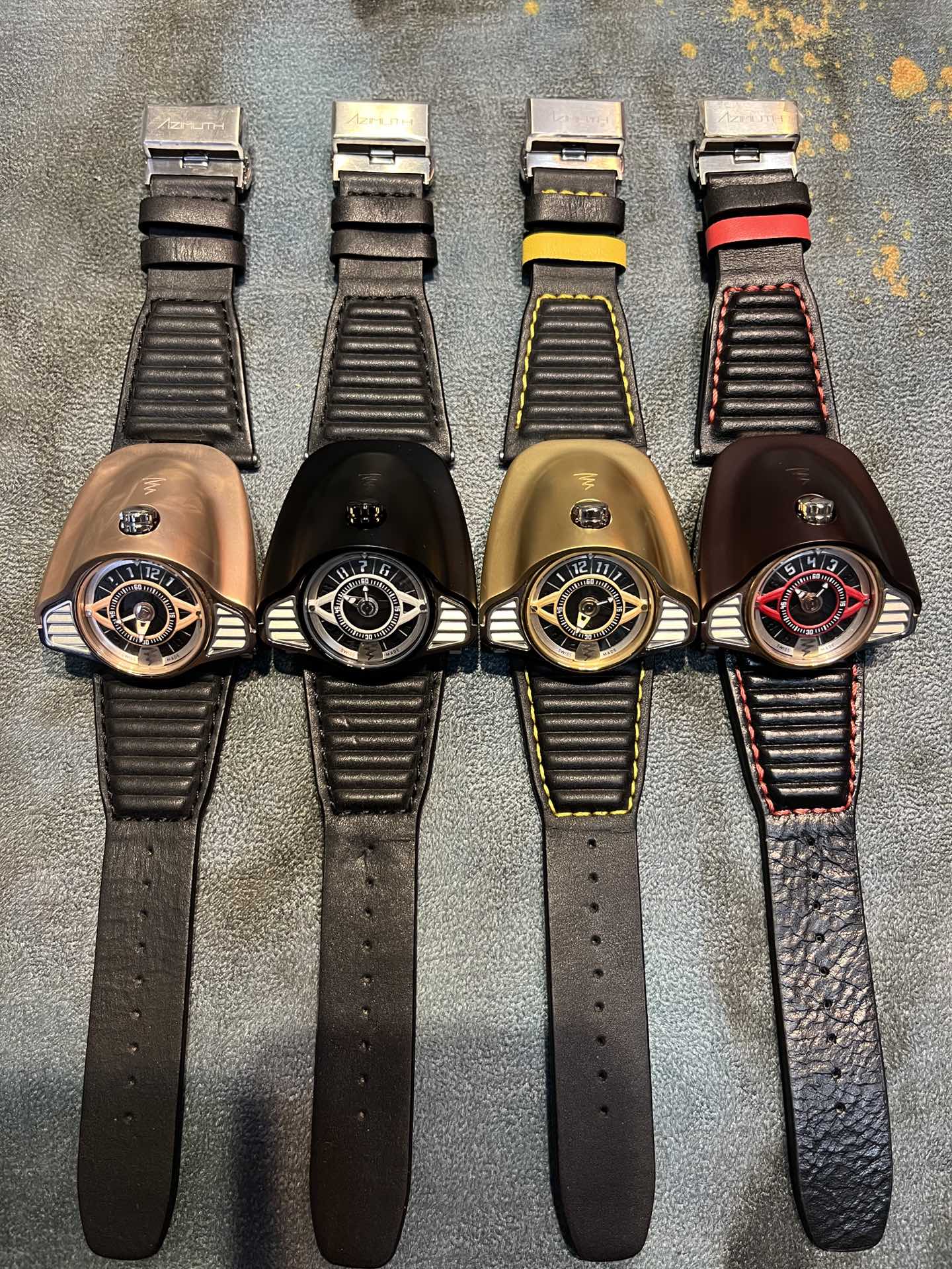 NO:741971,Smooth case Diamond case RM Azimuth 〖AZIM〗 RM3 The latest and most sci-fi watch. This timepiece universe represents speed and precision, suitable for those who pursue speed and passion. Azimuth relaxes with the wind and fights against the wind, bursting out the ultimate track passion, a subversive work inspired by classic cars. Bring this Azimuth car series timepiece and go chasing the wind together.  The unique shell outline design is derived from the curves shown off by the retro Porsche 911. The eye-catching dial is similar to a racing speedometer, and the time function is relatively simple.  It is not a very complicated watch. The main thing is that the workmanship is individual. It is decorated with two vents. The case is made of 316L polished stainless steel and is made of sandblasted PVD technology. The processing is extremely difficult. Therefore, the cost is a little expensive. Of course, such a good case must be matched with an imported mechanical movement. The time stability is naturally unquestionable. The overall watch is engraved  The brand logo GT003 is clear and bright, and the energy storage of this watch is 36 hours of power. It has the shape of a sports car as advertised, and also has the power of a sports car. The entire watch is 50mmx54mm, and it is magnificent. The leather strap like crocodile gills shows domineering and style. It is 30 meters waterproof for daily life. It is an Azim watch worth owning. S1 is exquisite and recommended for men's mechanical watches.19860909光壳 钻壳 RM Azimuth 〖阿兹姆〗 RM3 最新最科幻的腕表 这个时计宇宙代表了速度和精确度,适合那些追求速度与激情的人.阿兹姆 顺风而弛,逆风迎战,迸发极致赛道激情,灵感源于经典汽车的颠覆性之作. 带上这款Azimuth汽车系列时计,一起去追风吧. 独特外壳轮廓设计来源于复古保时捷911炫耀的曲线.醒目表盘类似赛车计速器,时间功能还是比较简单的. 并不是一款非常复杂的腕表,主要是做工显得个性.装饰两个通风口,表壳采用316L抛光不锈钢材质一体成型,喷砂PVD工艺,加工难度极高.所以工价也是稍微有一点点小贵的,当然这么好的外壳,当然要搭配进口机械机芯,时间稳定度自然不容置疑,整体表款篆刻品牌标GT003清晰明快,而且这款腕表的储能是36小时的动力,一贯如宣传一样拥有跑车的造型,亦有跑车的动力.整表尺50mmx54mm,大气斐然.鳄鱼腮一样皮革表带,彰显霸气与格调,30米生活防水,值得拥有的阿兹姆手表.S1精致推荐男士机械腕表,,Watch