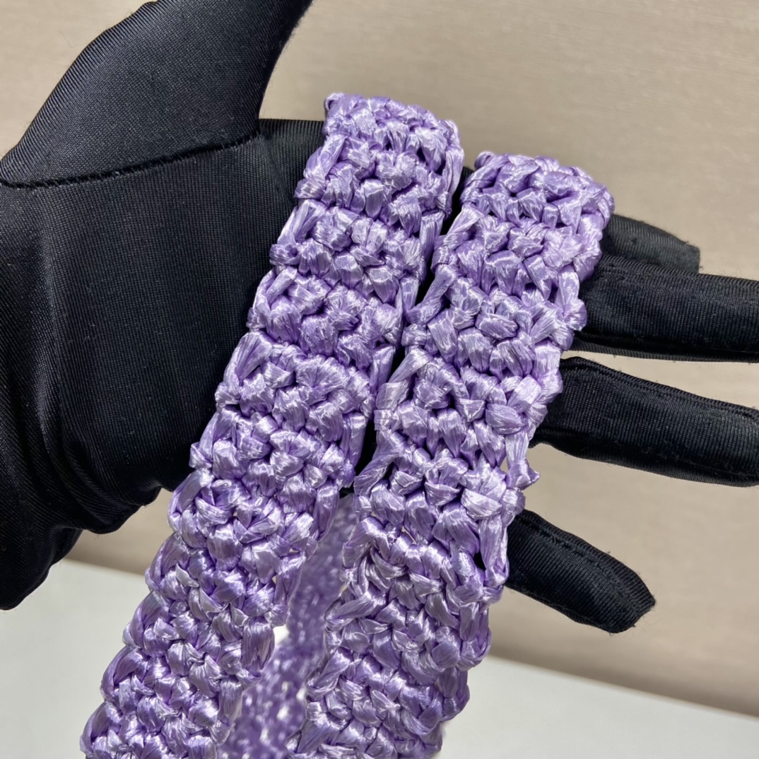 PRADA普拉达酒椰纤维托特包1BG393