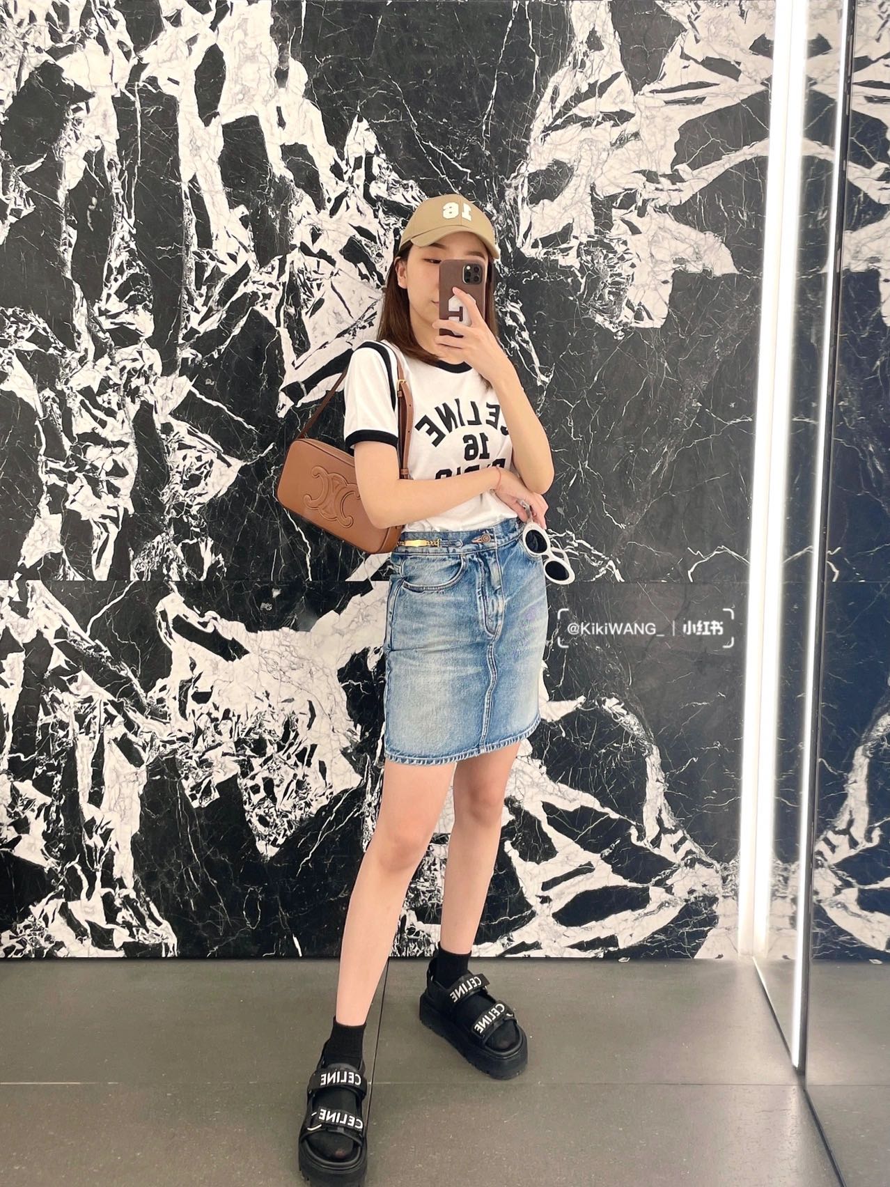 CELINE CAMERA SHOULDER 26CM BAG 199183焦糖色