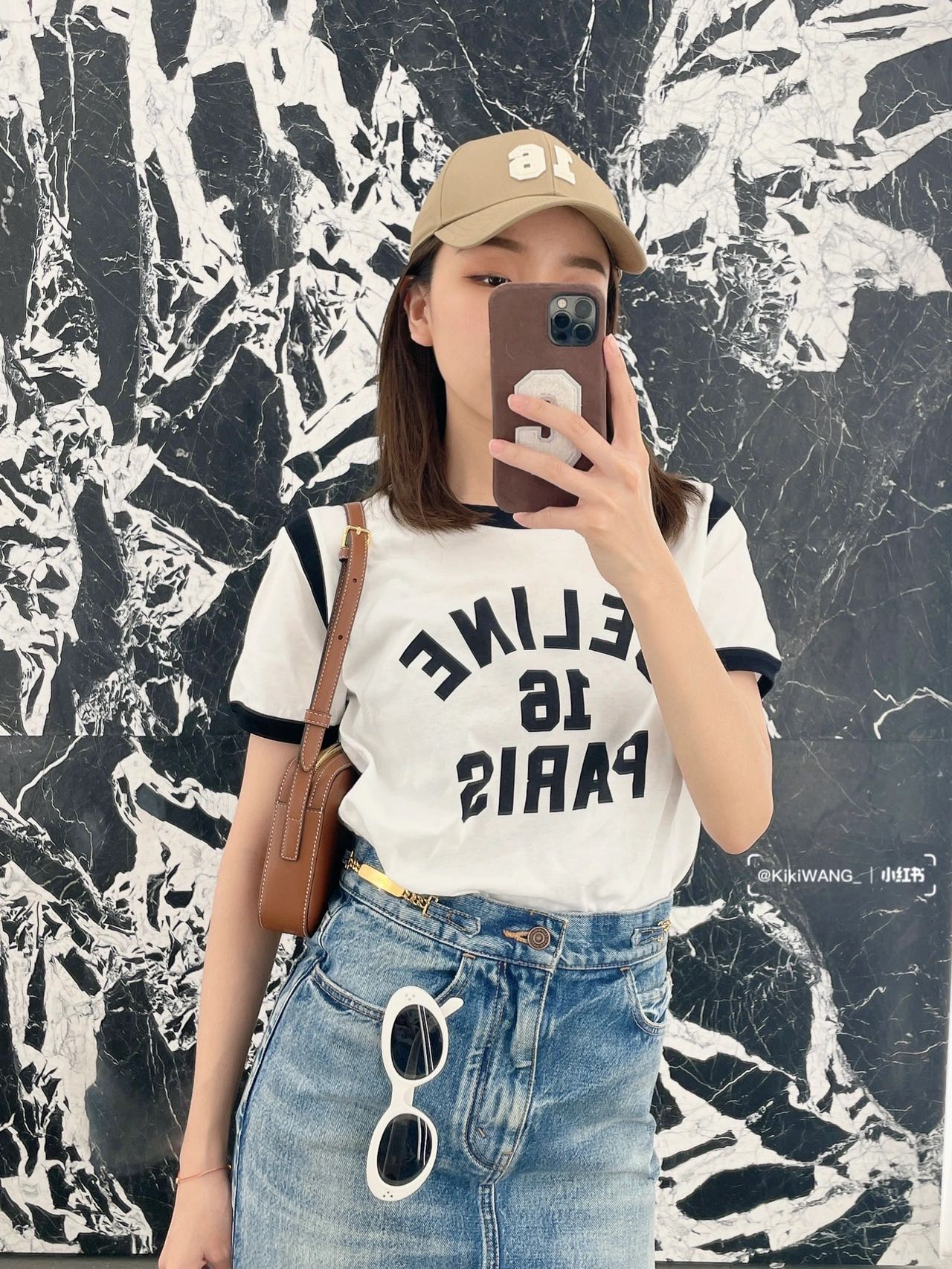 CELINE CAMERA SHOULDER 26CM BAG 199183焦糖色