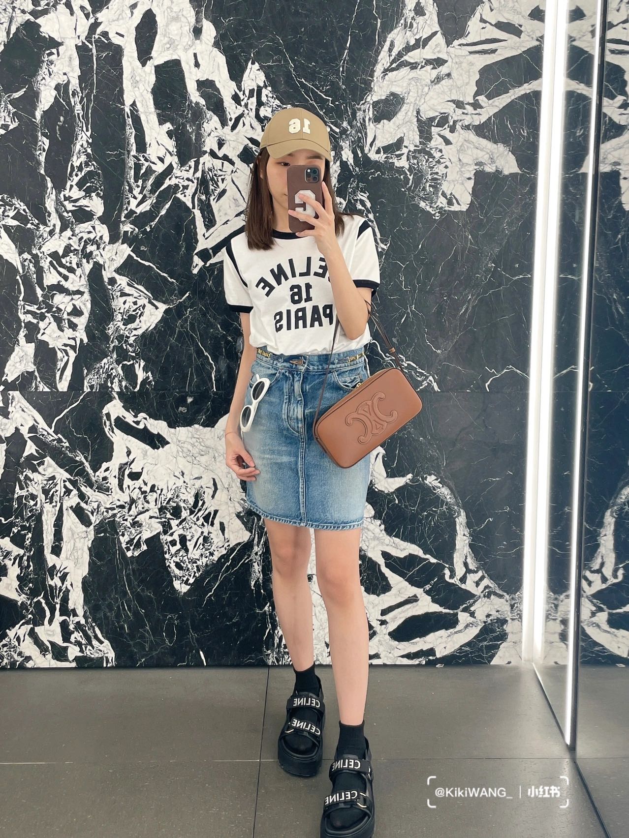 CELINE CAMERA SHOULDER 26CM BAG 199183焦糖色