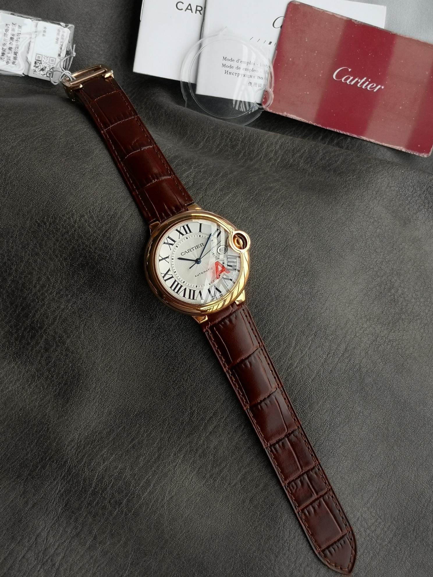 Cartier Orologio da Polso Blu Rosso Bianco