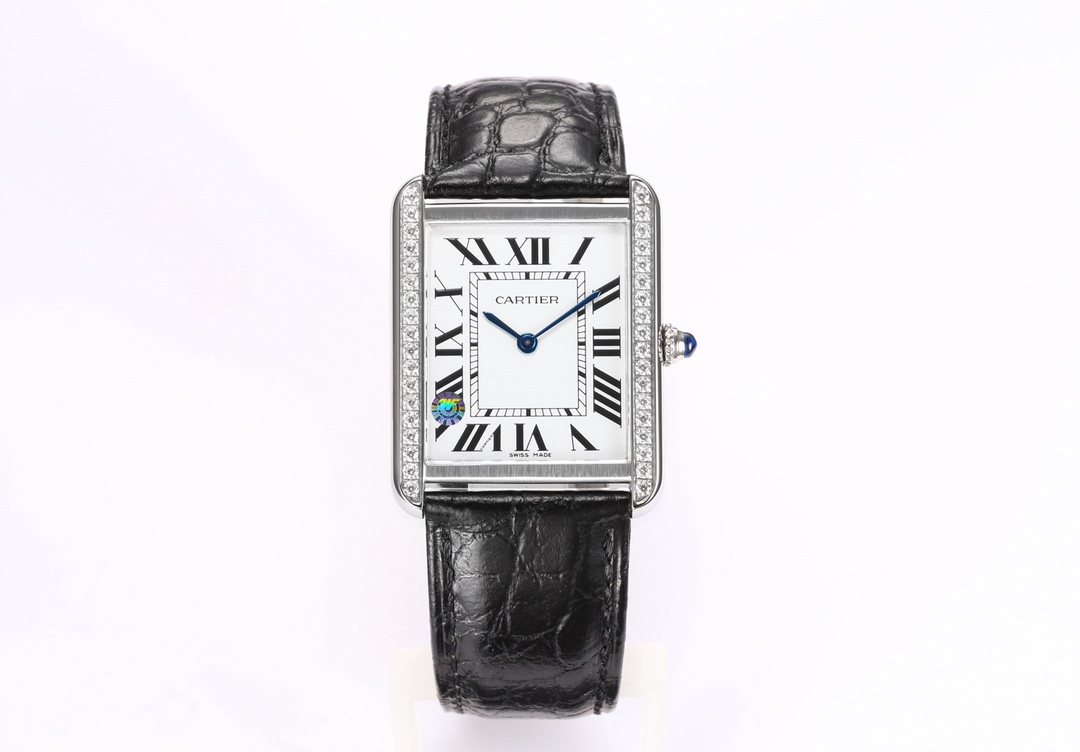 Lot 1265: Upgraded Katia Tank Watch Model W52200003 with Swiss Stone Cores
