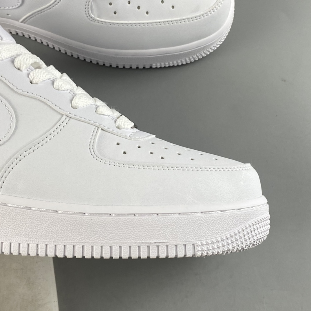 P160 Nike Air Force 1’07 Low 紫光北极星 空军一号全白低帮休闲板鞋 CW2288-188