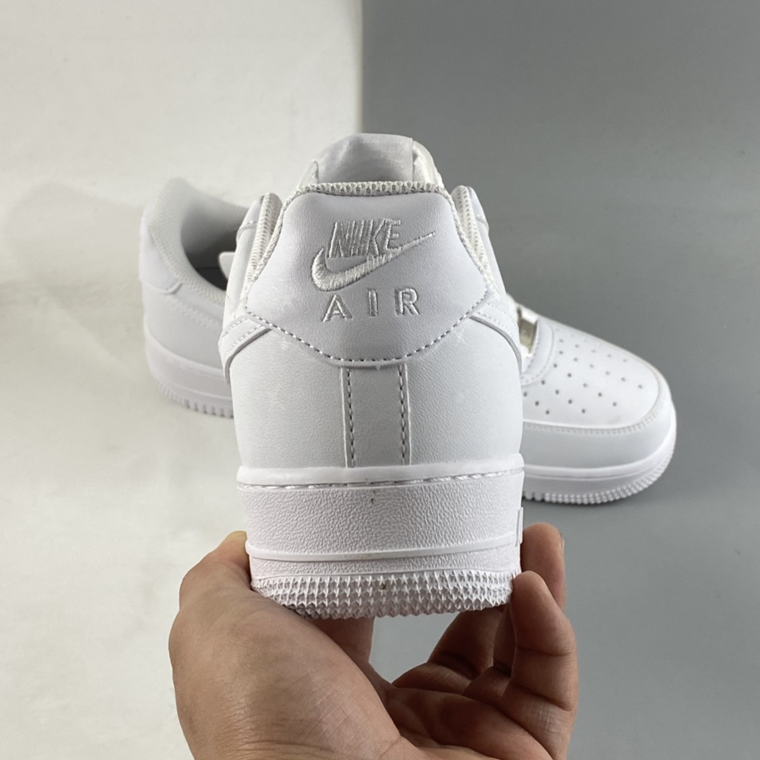 P160 Nike Air Force 1’07 Low 紫光北极星 空军一号全白低帮休闲板鞋 CW2288-188