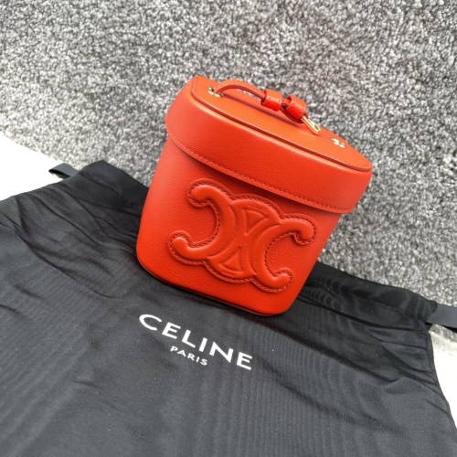 CELINE Box Triomphe Small Smooth Calfskin Handbag - Bright Red 1 CELINE Box Triomphe Small Smooth Calfskin Handbag - Bright Red