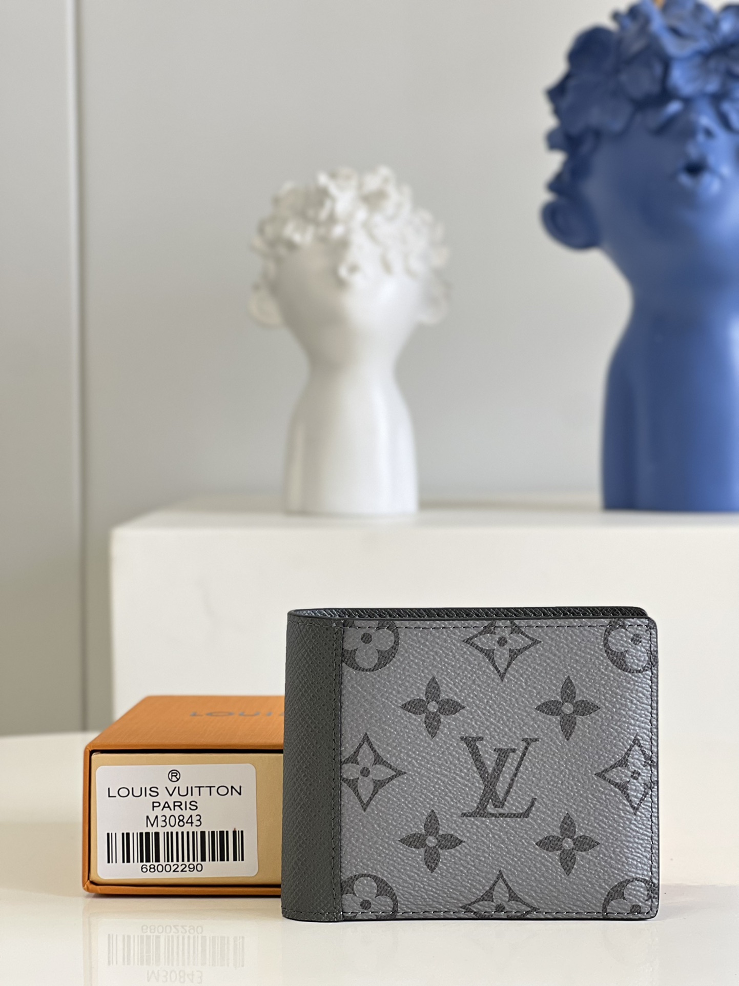 Louis Vuitton Wallet Grey Monogram Canvas M30843