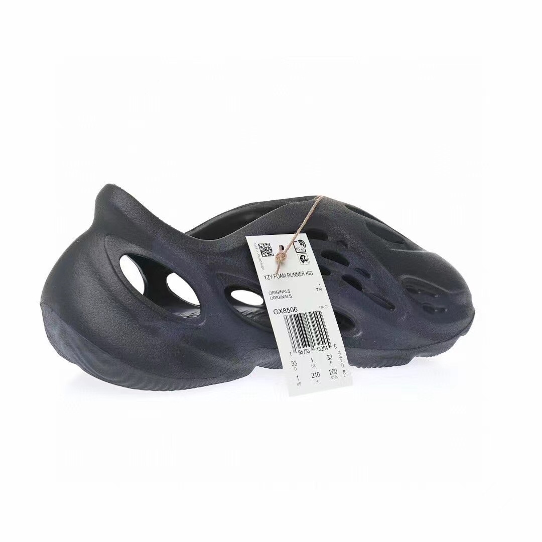 图片[3]-Adidas Yeezy Foam Runner Slide\”Stone Saget\”椰子童鞋户外风格包头运动沙滩凉拖防滑洞洞跑步凉鞋矿物午夜蓝GX8506 尺码：28码=10K 29码=11K 31码=12K 32码=13K 33=1Y-选品中心
