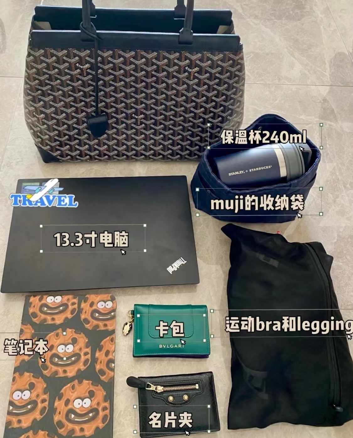 Goyard Check out the essentials for commuting workers!