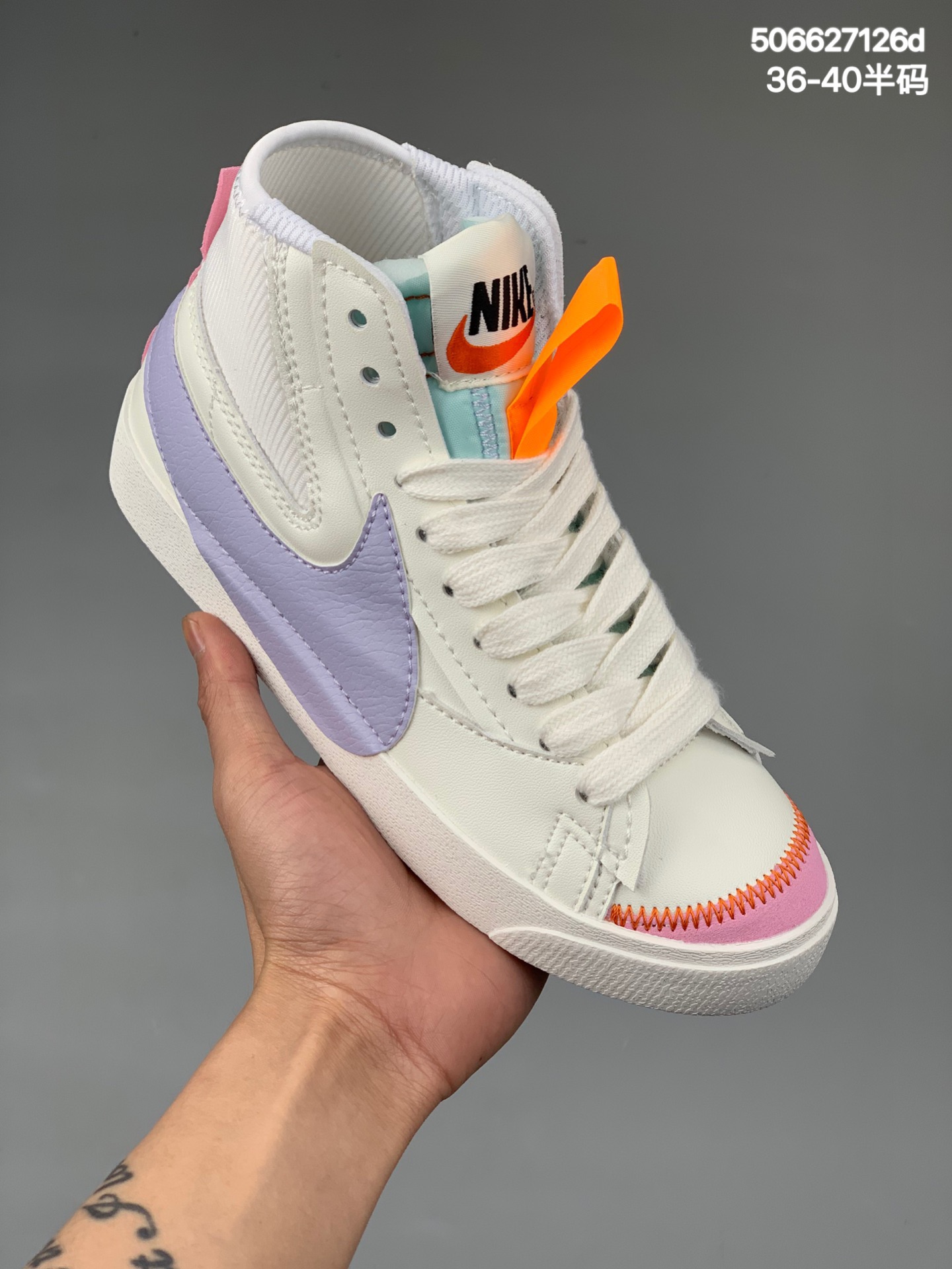 
真标Nike Blazer Low ’1977 Jumbo 经典开拓者低帮百搭休闲运动板鞋，采用环保材料的大底 独特的鞋面连者鞋底印刷，演绎出了这个配色的独特风格，眼前的新设计选用皮质。配出当下流行元素。呈现属于现代潮流的美感。

货号：DD3111
尺码：36 36.5 37 38 38.5 39 40
编码：506627126d