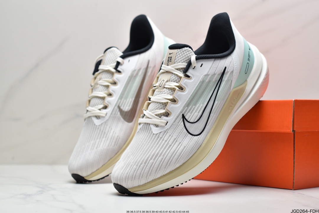 180 耐克Nike Air Zoom Winflo 9X登月系列网透面气 训跑练步鞋