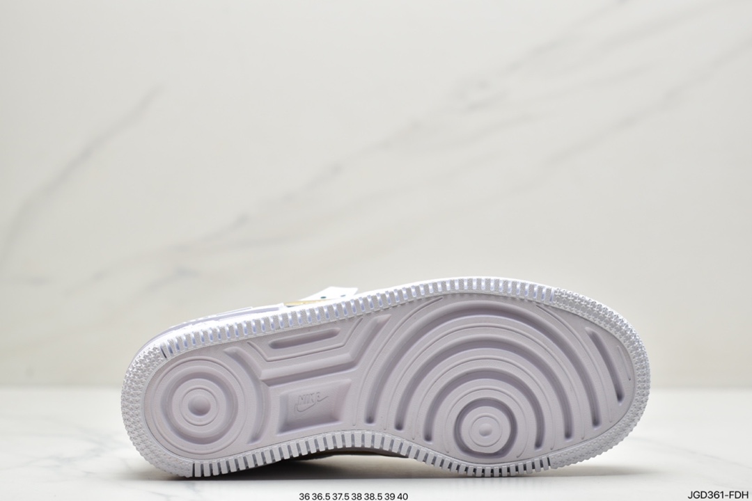 180 耐克Nike WMNS Air Force 1 Shadow 马卡龙空军一号轻量增高低帮百搭板鞋CI0919-102