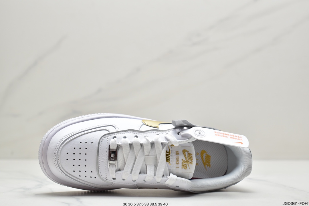 180 耐克Nike WMNS Air Force 1 Shadow 马卡龙空军一号轻量增高低帮百搭板鞋CI0919-102