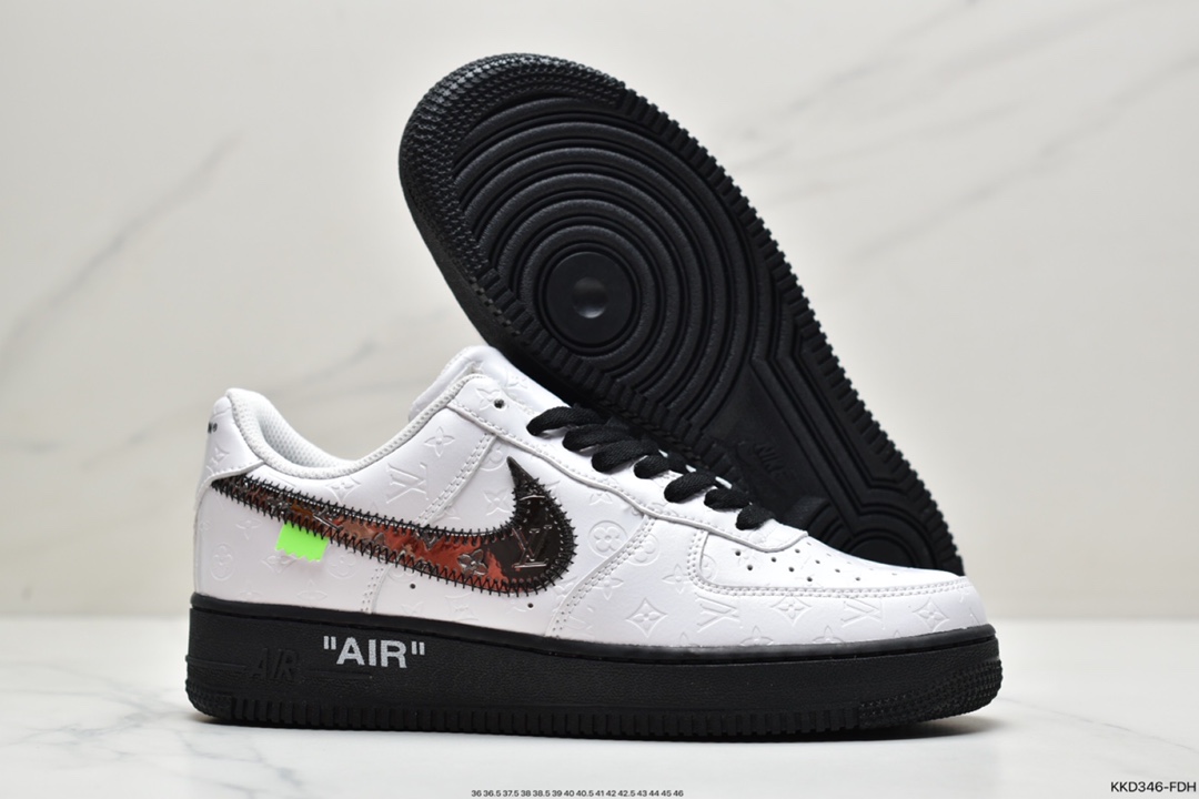 490 超奢联名 路易威登 LV×Nike Air Force 1 Low 07 空军一号LV3369-100