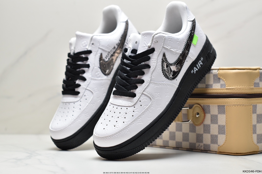 490 超奢联名 路易威登 LV×Nike Air Force 1 Low 07 空军一号LV3369-100