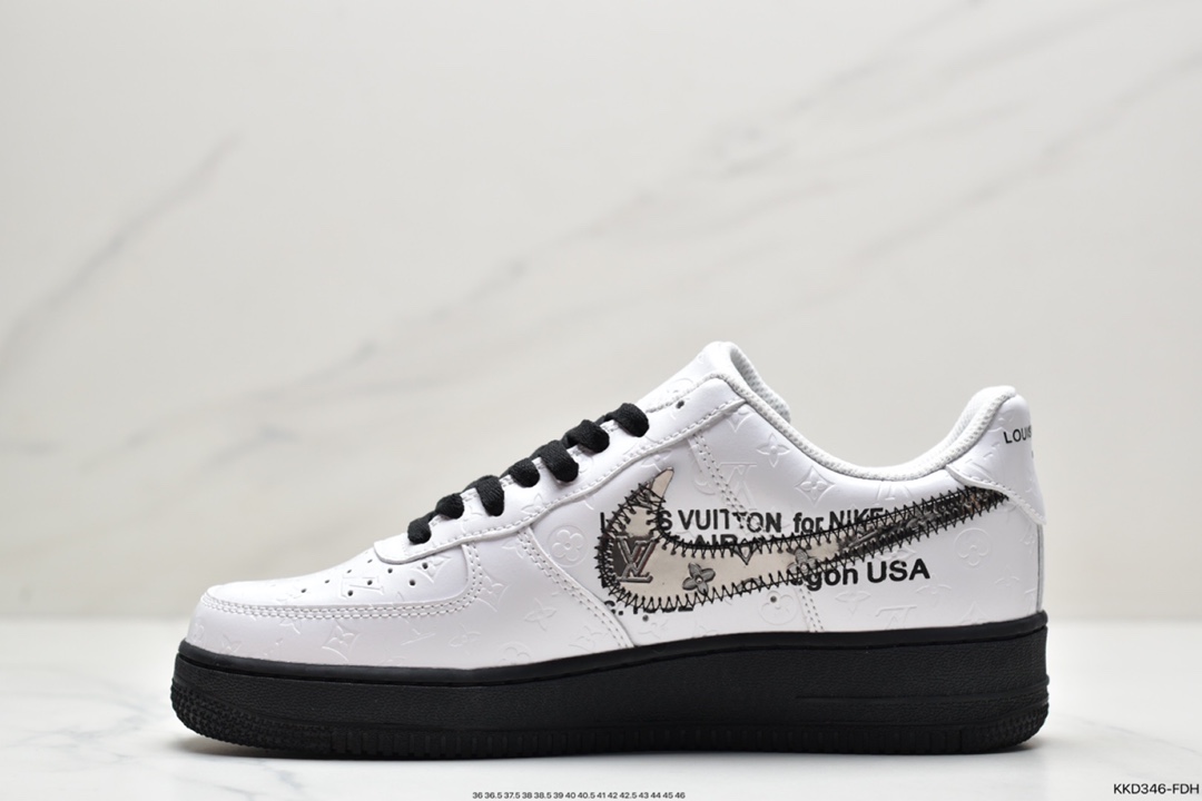 490 超奢联名 路易威登 LV×Nike Air Force 1 Low 07 空军一号LV3369-100