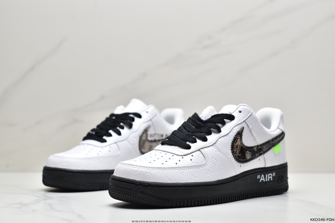 490 超奢联名 路易威登 LV×Nike Air Force 1 Low 07 空军一号LV3369-100