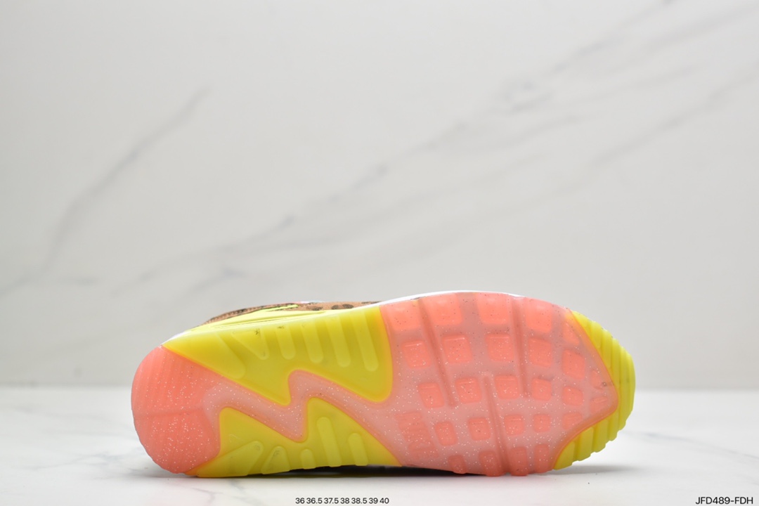 170 真标耐克MAX90跑鞋 丹宁豹纹货号：CW3499-300