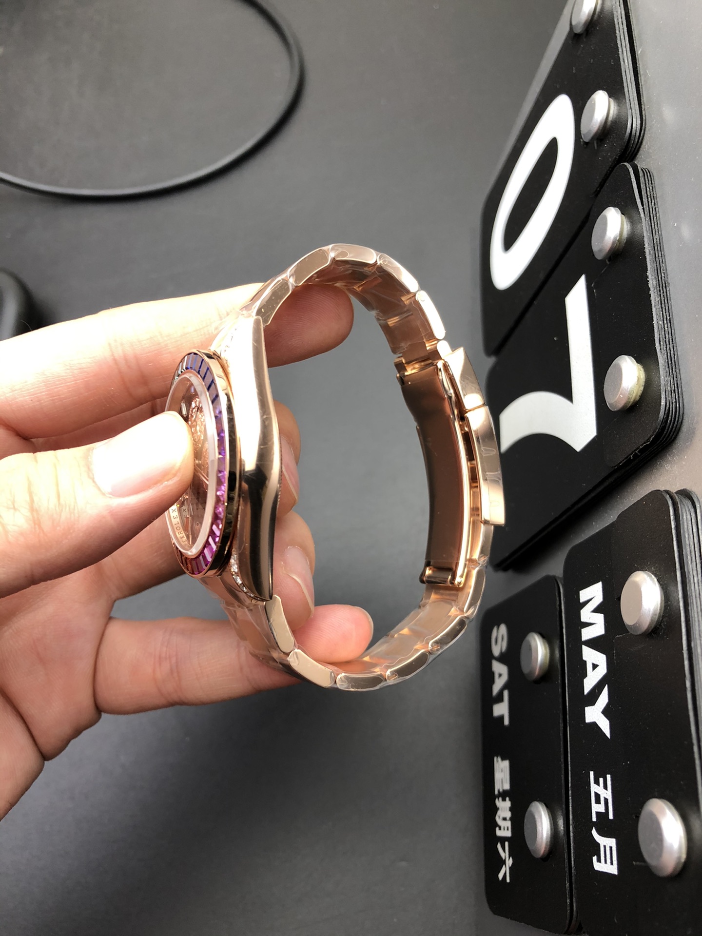 Rolex 4130包金真钻彩虹迪