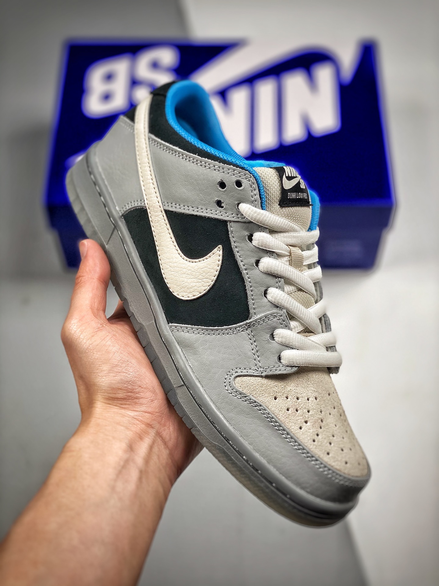 -2 NK Dunk Low gris, producción original pura de fábrica, fotos reales primer lanzamiento, material de capa superior or…