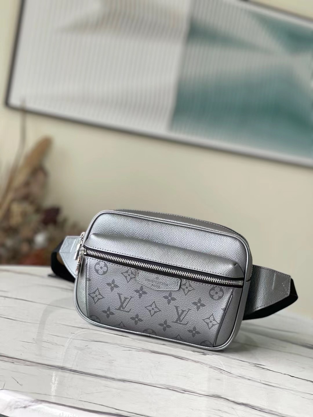 High Quality 1:1 Replica
 Louis Vuitton LV Outdoor Store
 Belt Bags & Fanny Packs Silver Monogram Canvas M30245