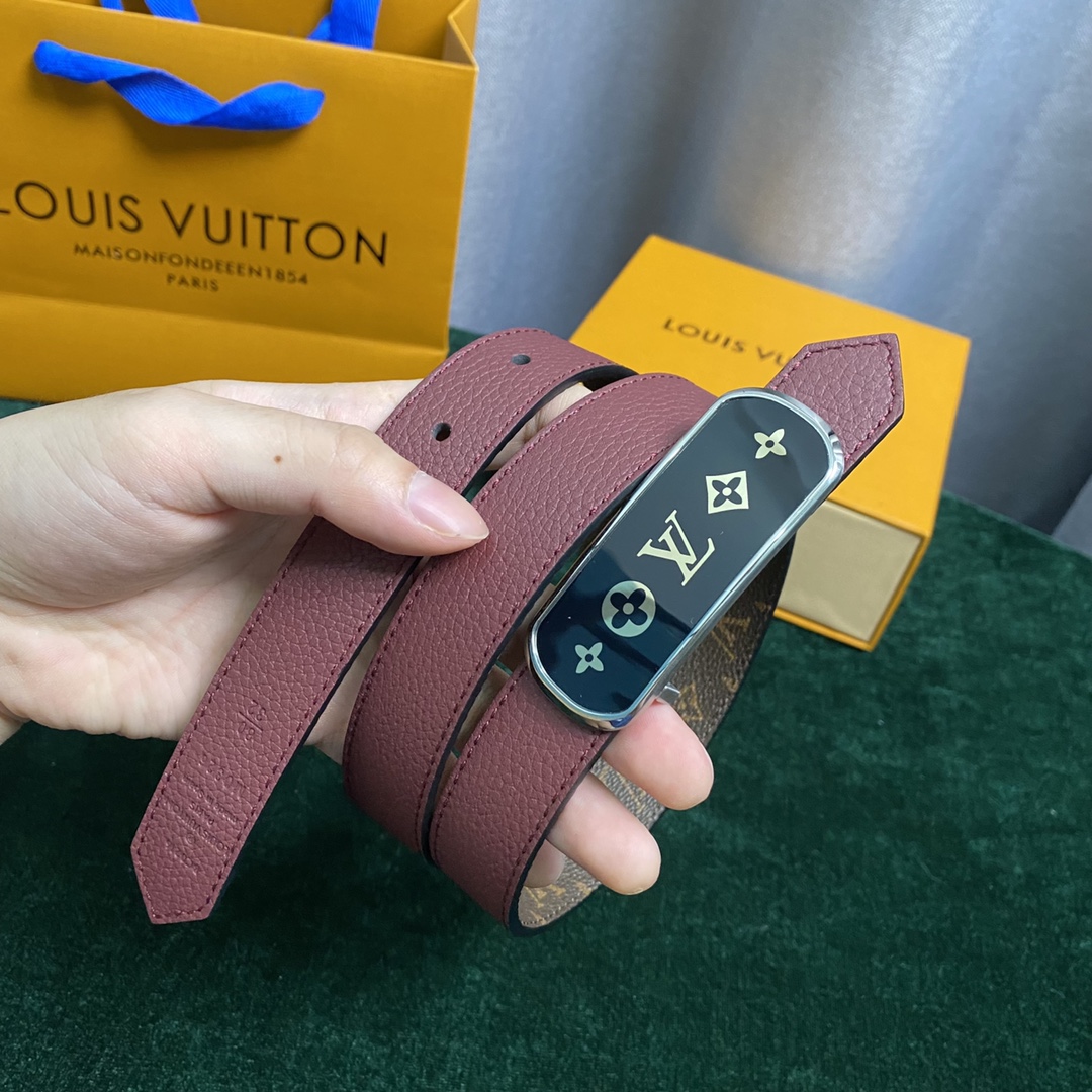 Louis Vuitton Belts Women Calfskin Cowhide