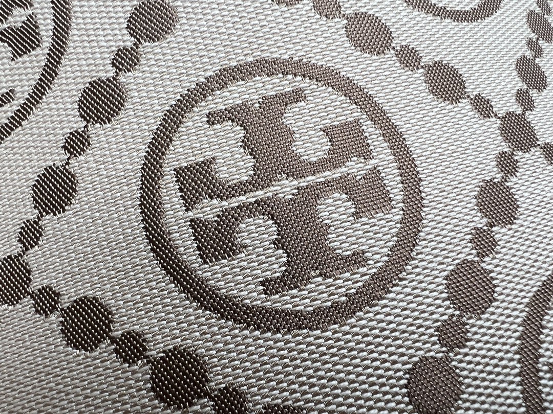 Tory Burch TB新款T MONOGRAM提花中号水桶包 logo图案 非常漂亮 袋口抽绳设计