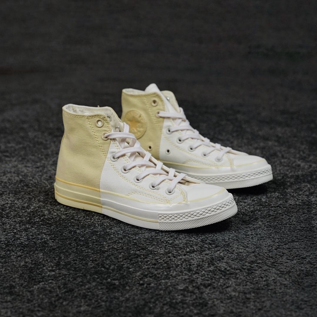 G0 Converse Chuck 70s 五月新款拼接系列yyds 简直无法拒绝 延续以往的风格 抹茶绿拼接与芝士黄拼接 上脚温柔到融化 太适合这个季节了
