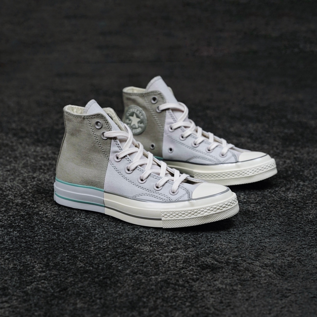 G0 Converse Chuck 70s 五月新款拼接系列yyds 简直无法拒绝 延续以往的风格 抹茶绿拼接与芝士黄拼接 上脚温柔到融化 太适合这个季节了