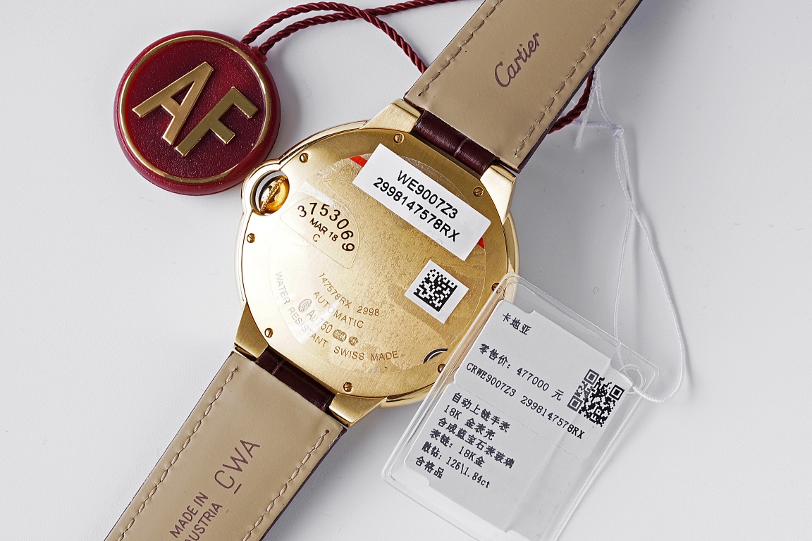 AF最强神作！卡地亚42mm蓝汽球WSBB0003男士腕表升级2824机芯系列