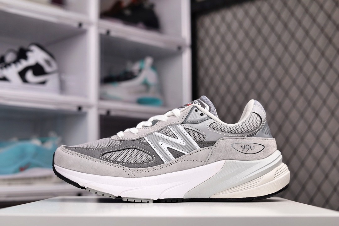 G5 纯原版本 New Balance NB990系列 高端美产复古休闲跑步鞋 M990GL6采用台产猪巴革及透气网眼材质 原装6层组合底模精密开发 搭载全新碳素中底 后跟透明TPU水晶装饰条稳固