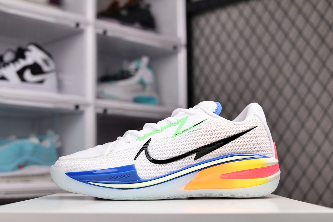 H0 首发尝鲜版本 轻实战NIKE AIR ZOOM G.T.CUT EP 白黑蓝独家纯原 全鞋身原档案刺绣细节精准还原后跟内置原厂MD缓震中底 搭载原装真Zoom turbo 气垫×996XQ