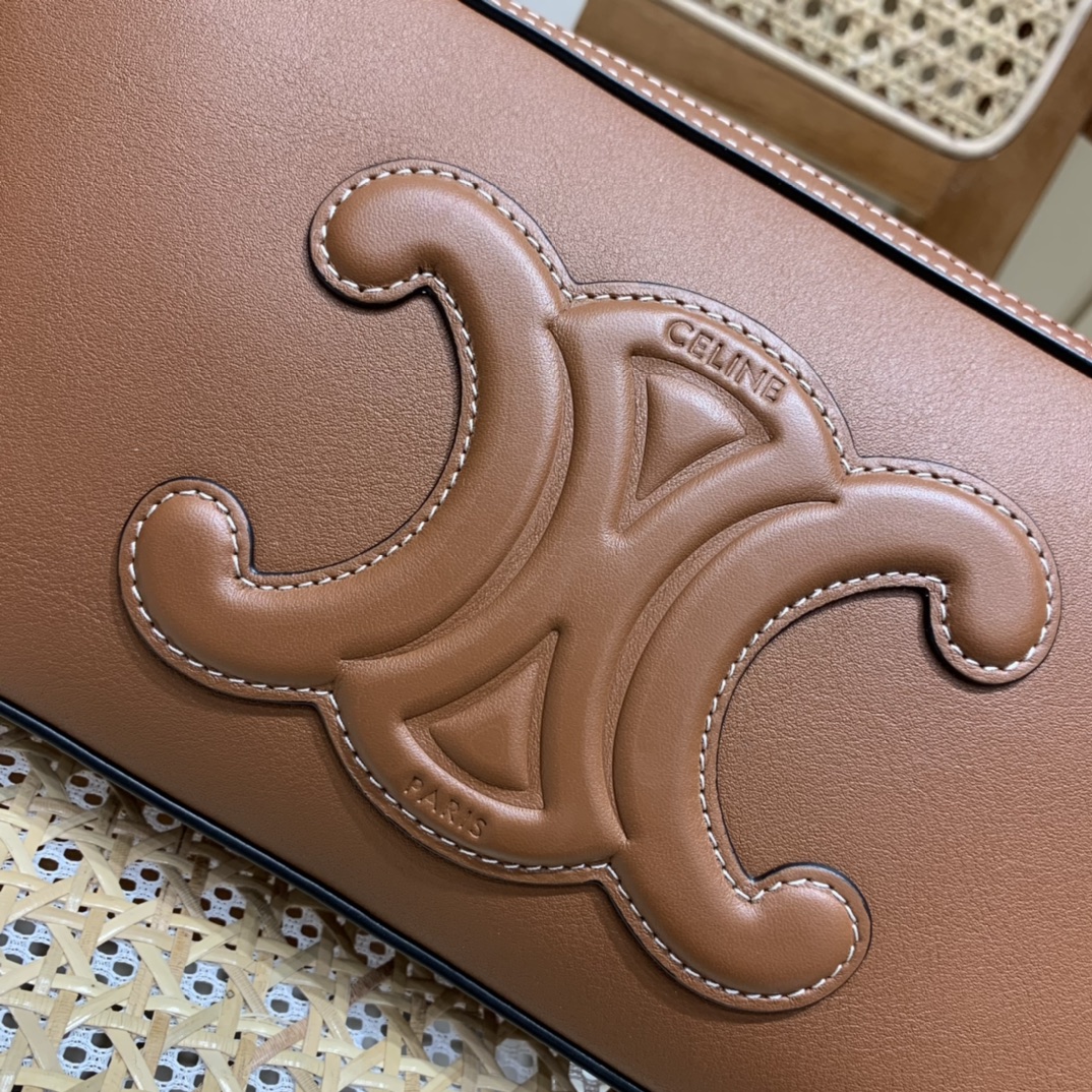 CELINE CAMERA SHOULDER 26CM BAG 199183焦糖色