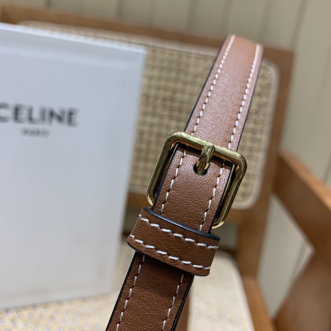 CELINE CAMERA SHOULDER 26CM BAG 199183焦糖色