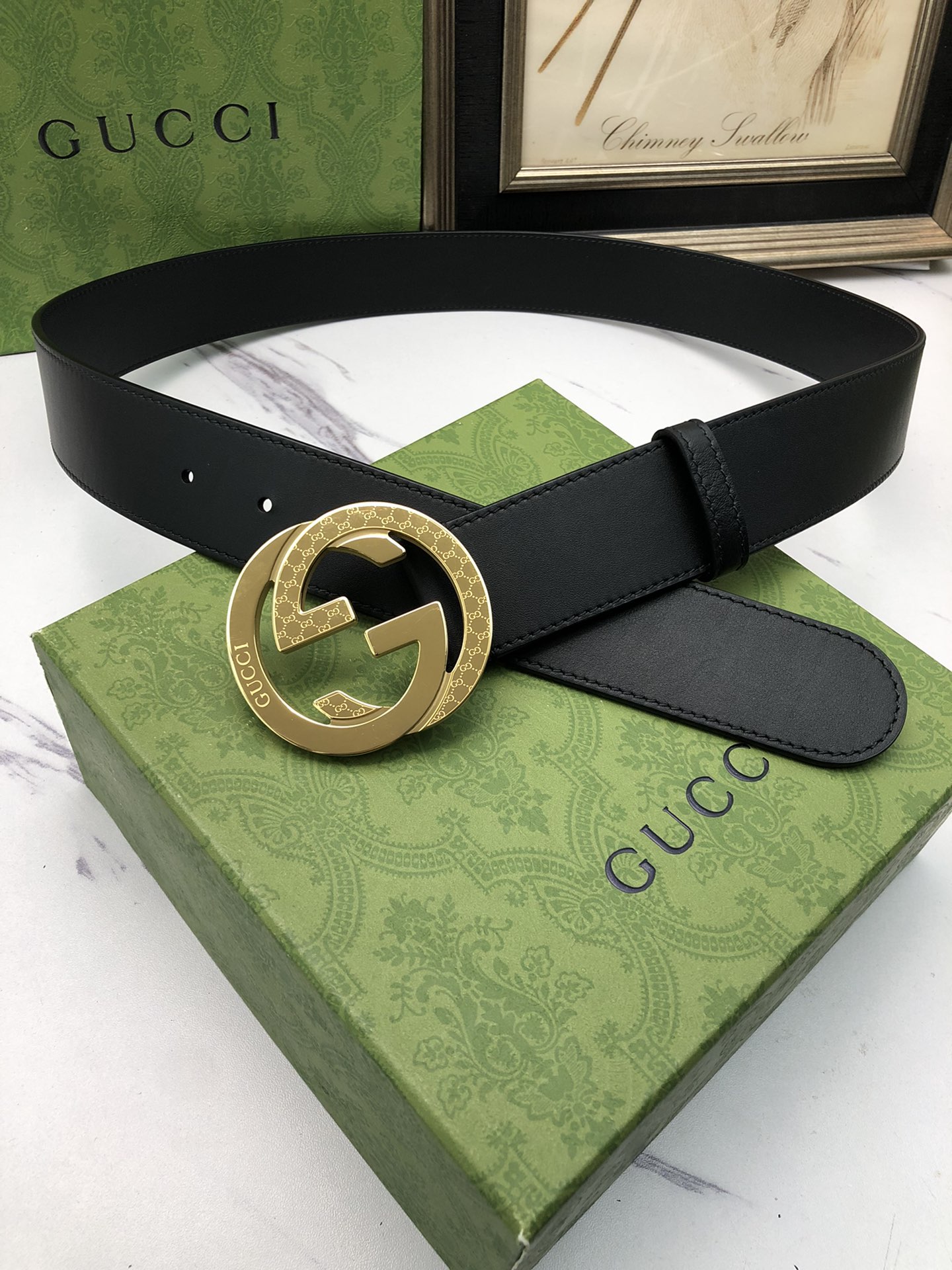 Gucci[正]原单头层牛皮压G面内衬头层牛皮底搭配原单钢扣,原产皮料定制！