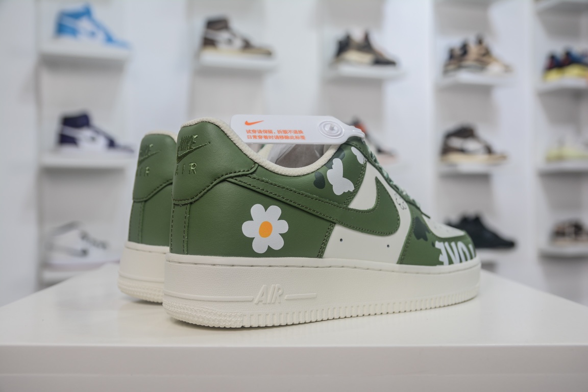 260 官方爆款定制 二次元主题 Nike Air Force 1 Low’07 橄榄绿配色 CW2288-662