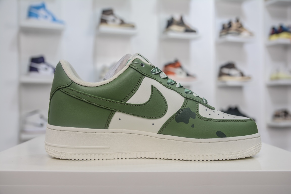 260 官方爆款定制 二次元主题 Nike Air Force 1 Low’07 橄榄绿配色 CW2288-662