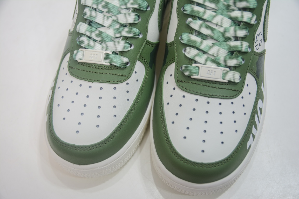 260 官方爆款定制 二次元主题 Nike Air Force 1 Low’07 橄榄绿配色 CW2288-662