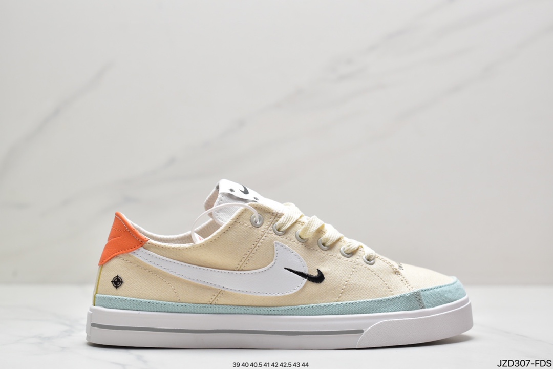140 真标耐克Nike Court Legacy Cnvs Mid 帆布 低帮休闲板鞋