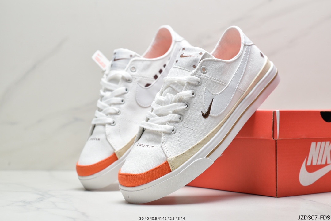 140 真标耐克Nike Court Legacy Cnvs Mid 帆布 低帮休闲板鞋