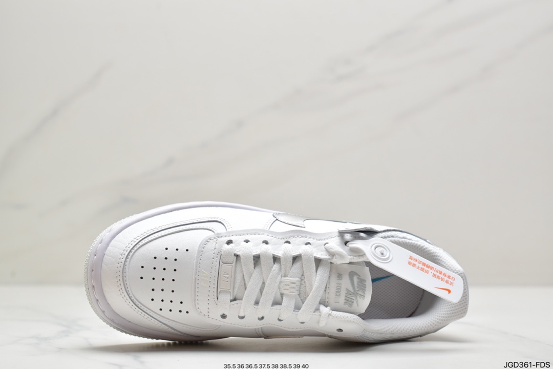 180 耐克Nike WMNS Air Force 1 Shadow 马卡龙空军一号轻量增高低帮百搭板鞋CI0919-102