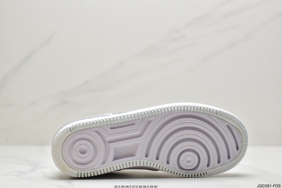 180 耐克Nike WMNS Air Force 1 Shadow 马卡龙空军一号轻量增高低帮百搭板鞋CI0919-102
