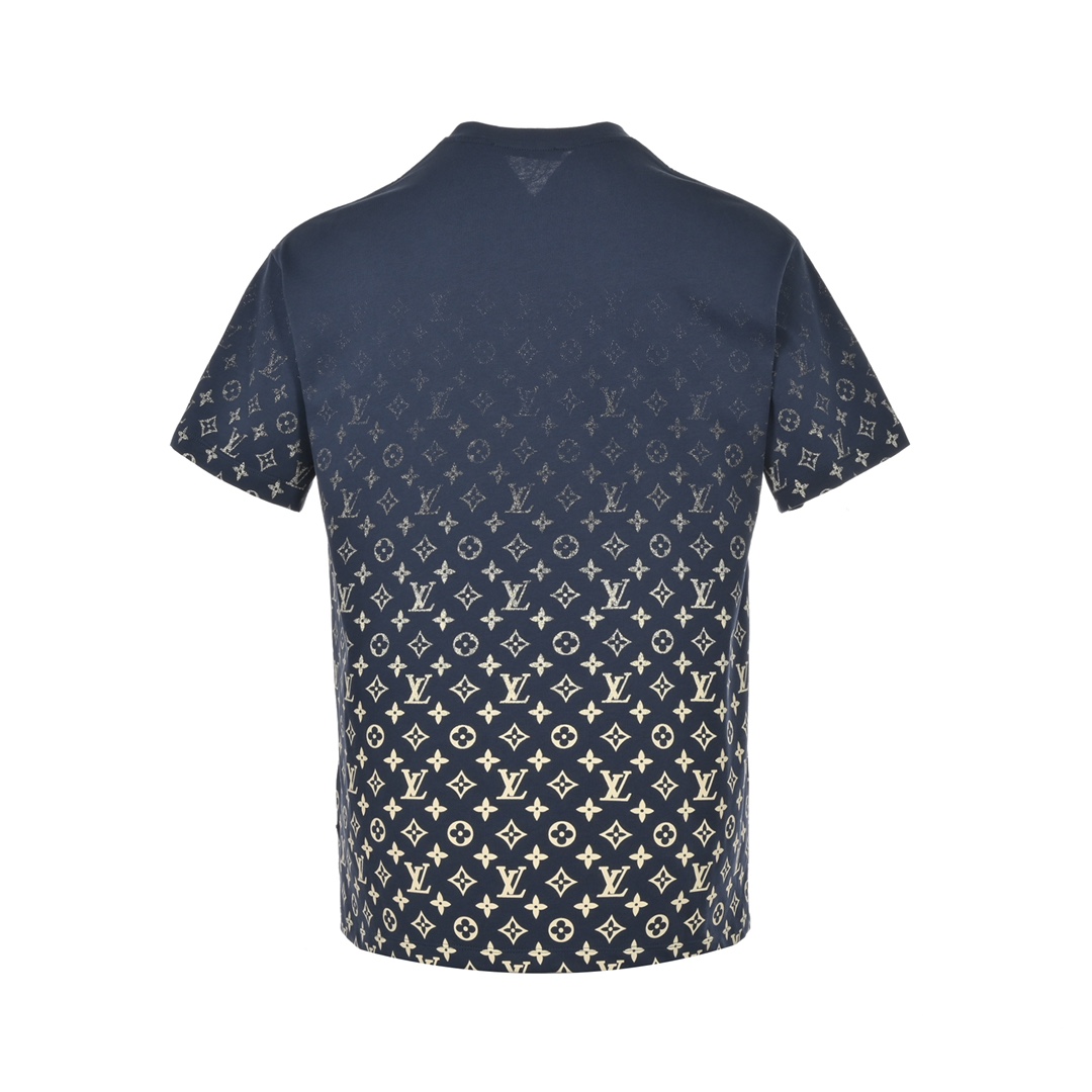 Louis Vuitton/路易威登 22ss 渐变满印老花印花短袖