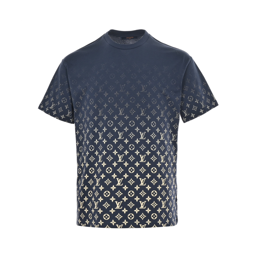Louis Vuitton/路易威登 22ss 渐变满印老花印花短袖