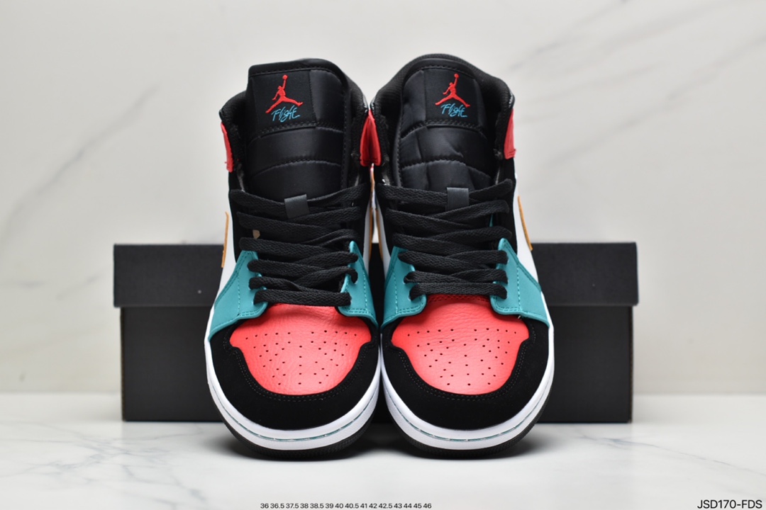 200 Air Jordan 1 Mid ”Obsidian”黑曜石 乔一中邦 554724-174