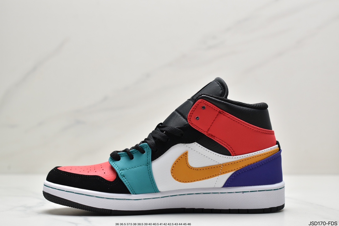 200 Air Jordan 1 Mid ”Obsidian”黑曜石 乔一中邦 554724-174