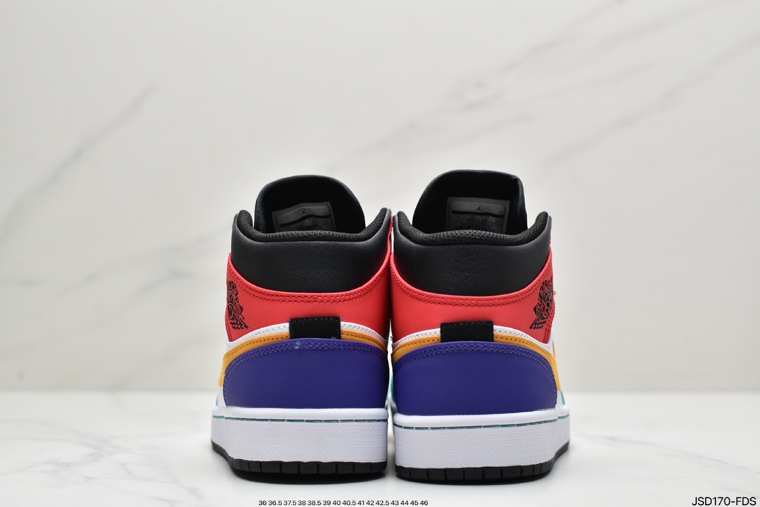 200 Air Jordan 1 Mid ”Obsidian”黑曜石 乔一中邦 554724-174