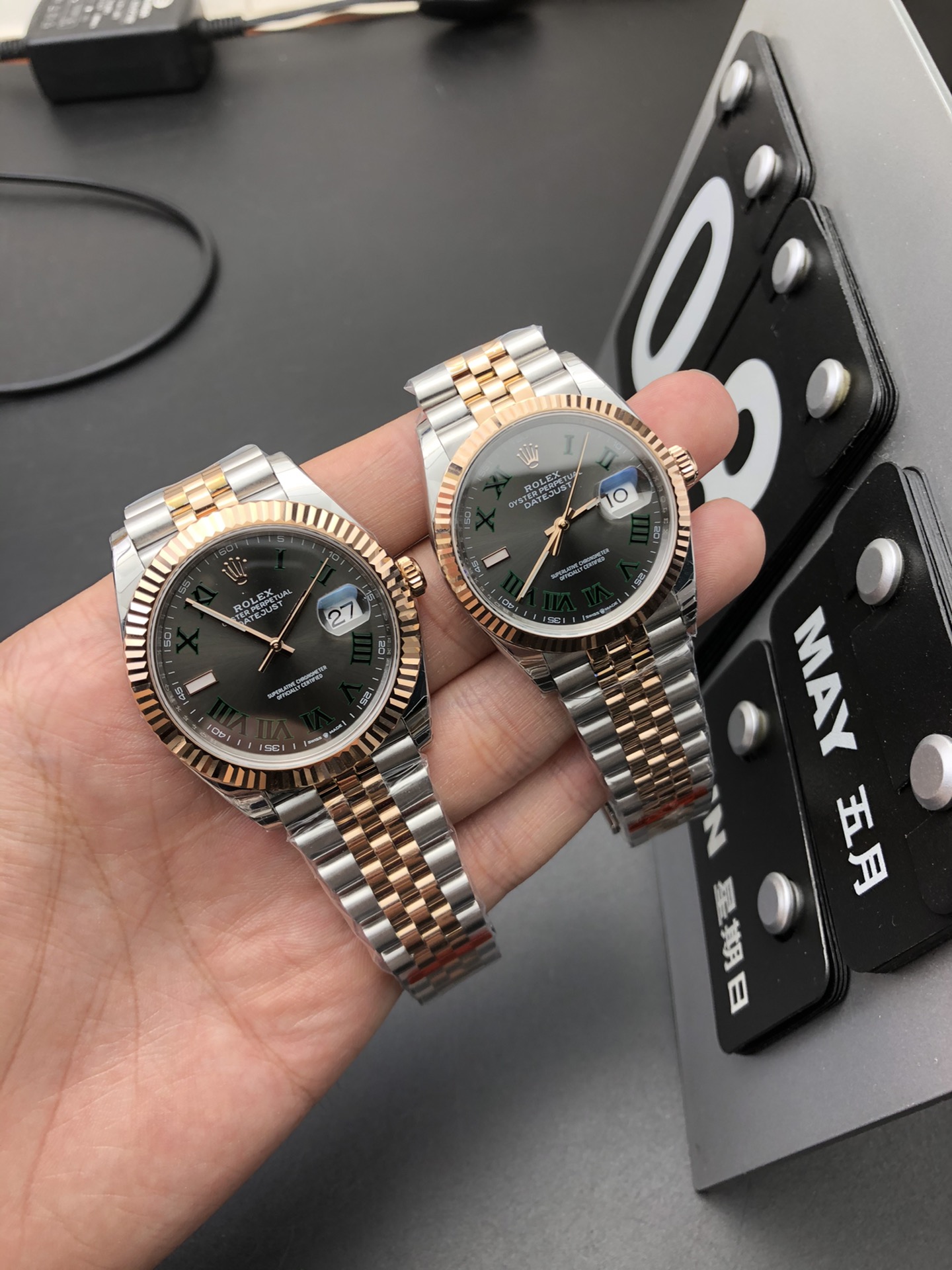Rolex 42 36间金绿箩