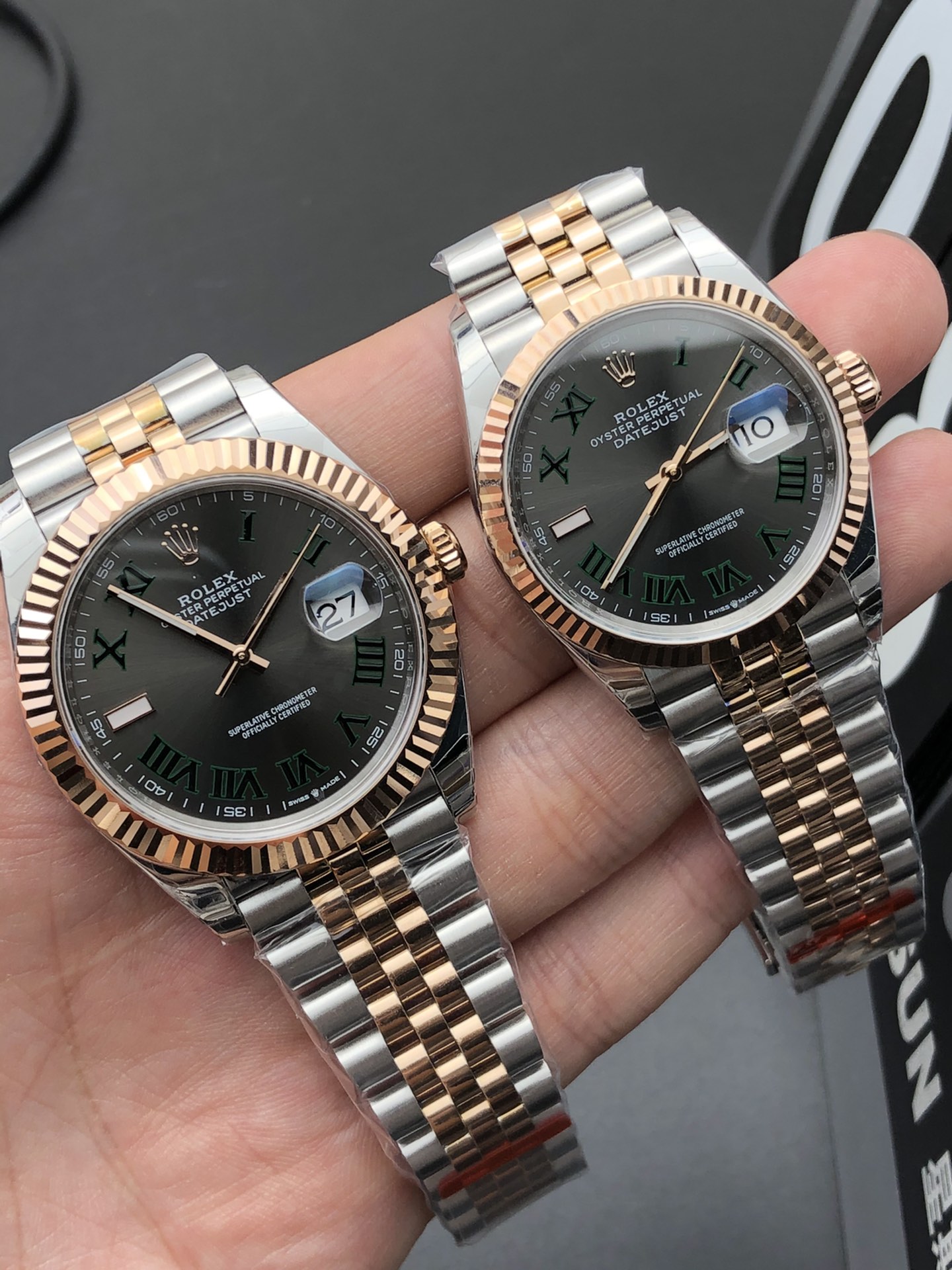 Rolex 42 36间金绿箩