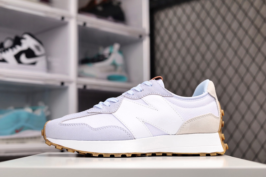 G5 公司级新百伦/NB New Balance MS327系列复古休闲运动慢跑鞋。采用丝光猪巴革麂皮及透气网纱料拼接构成中底高弹EVA发泡材质加持满丁防滑橡胶外底663MMD